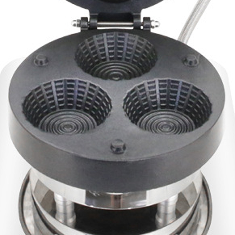 Commercial Waffle Cone Maker Ice Cream - Commerciële ijshoorntjesmachine met drie gaten, apparatuur