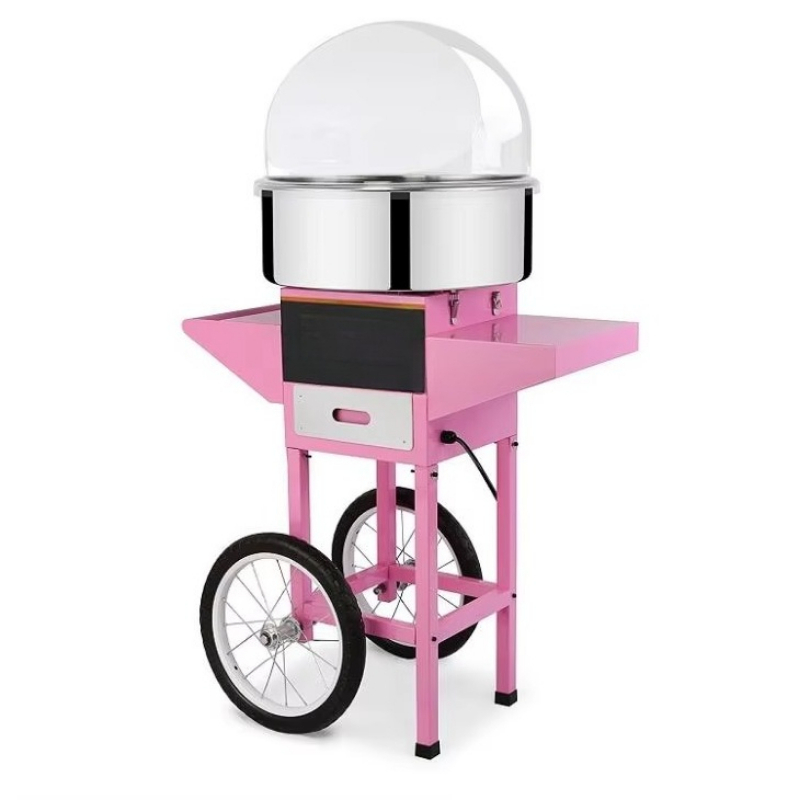 Commercial Cotton Candy Machine Cart - Nieuwe suikerspinmachine met karbeugel, licht commercieel.