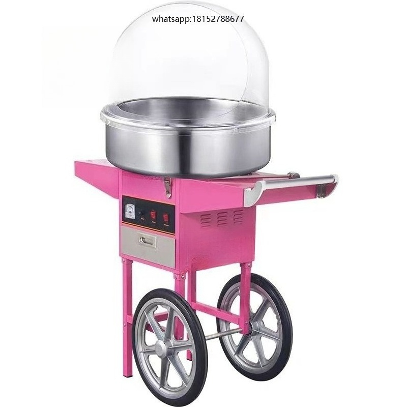 Commercial Cotton Candy Machine Cart - Commerciële suikerspinmachine met kar, trolley en