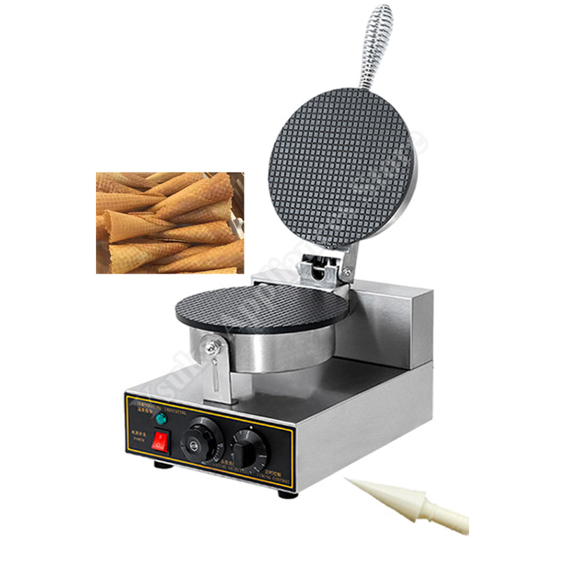 Commercial Waffle Cone Maker Ice Cream - Apparaat voor knapperige ijshoorntjes, commerciële ijswafelmachine,