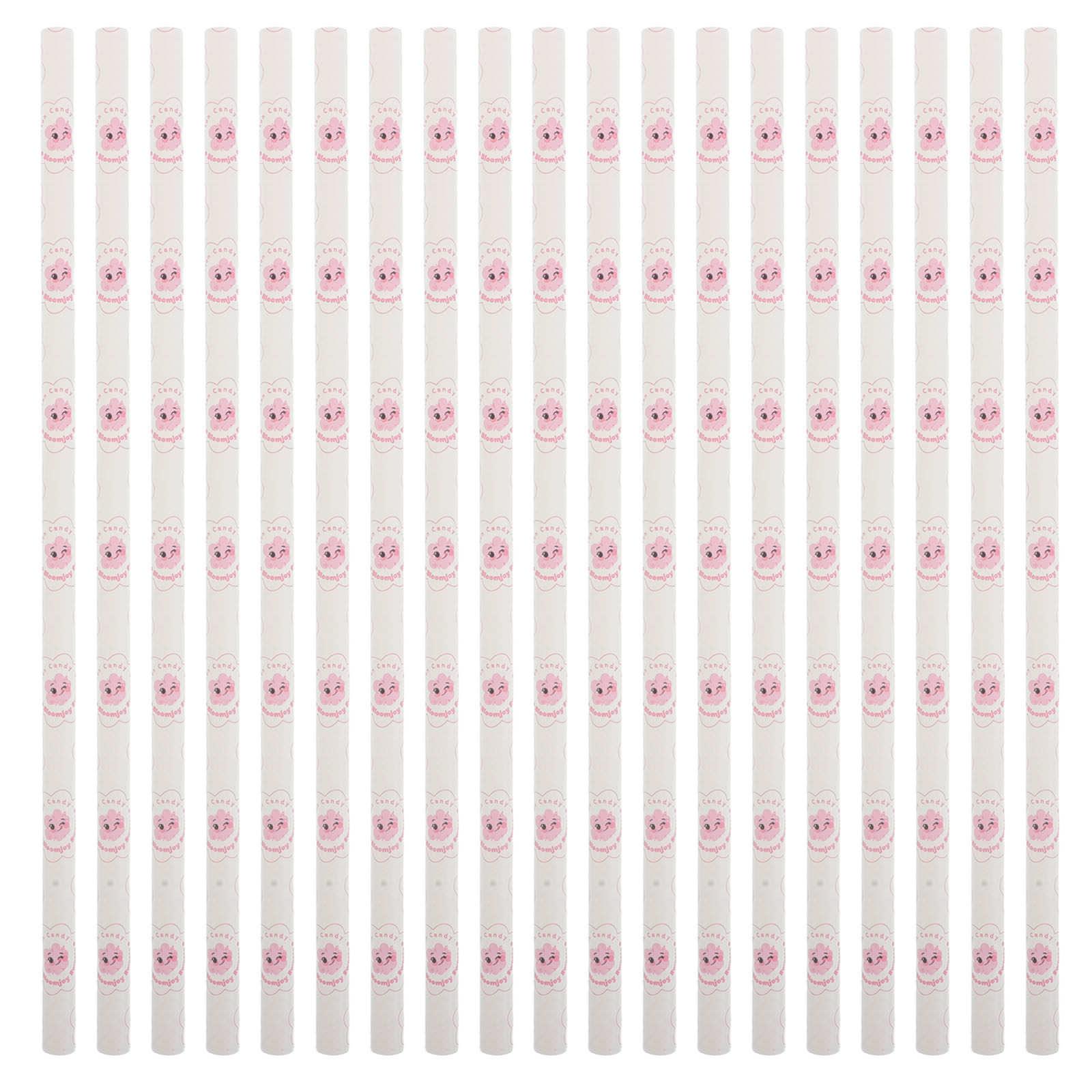 Cotton Candy Cones Paper Sticks - 50 stuks suikerspinkegels - 30 cm