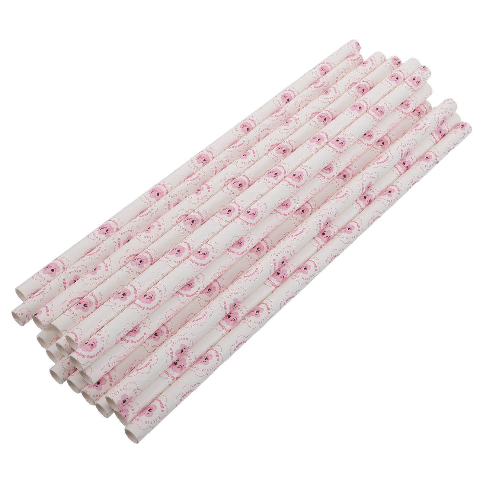 Cotton Candy Cones Paper Sticks - 50 stuks suikerspinstokjes van 30 cm,