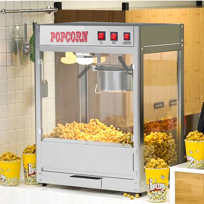 Commercial Popcorn Maker 8Oz - Elektrische Popcornmachine Theatermaker Snelle verwarming Professioneel