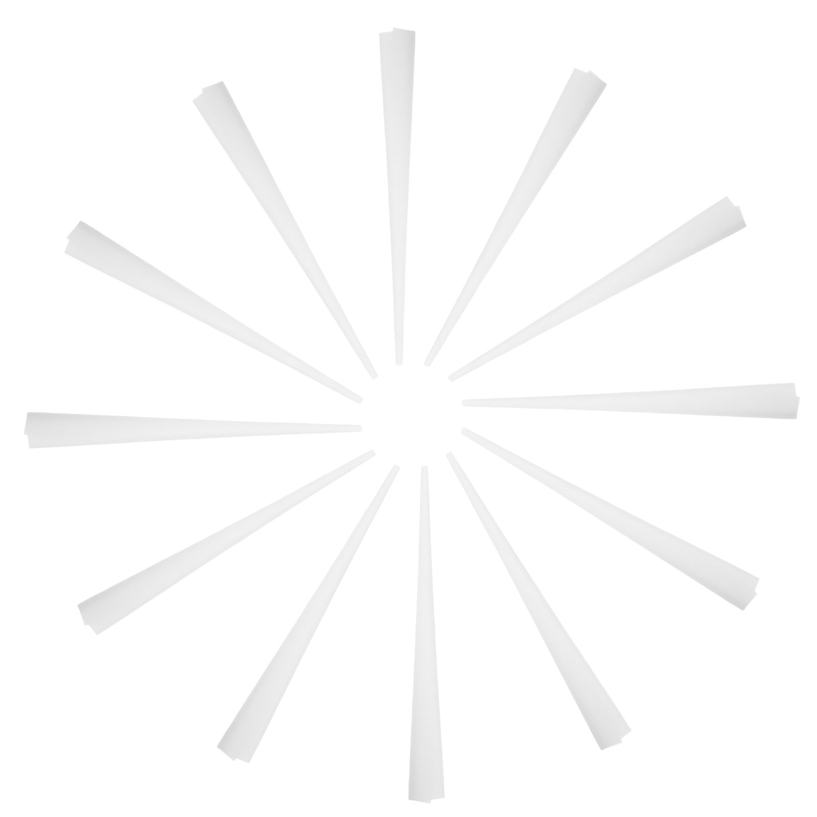 Cotton Candy Cones Paper Sticks - 20 stuks katoenpoederstokjes, knapperige witte katoenpoederkegels,