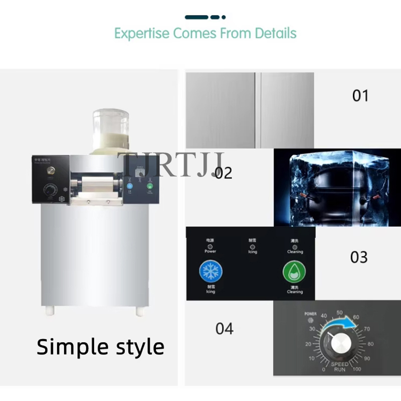 Roestvrijstalen intelligente s - Snow Cone Shaved Ice Machine recensie en prijs
