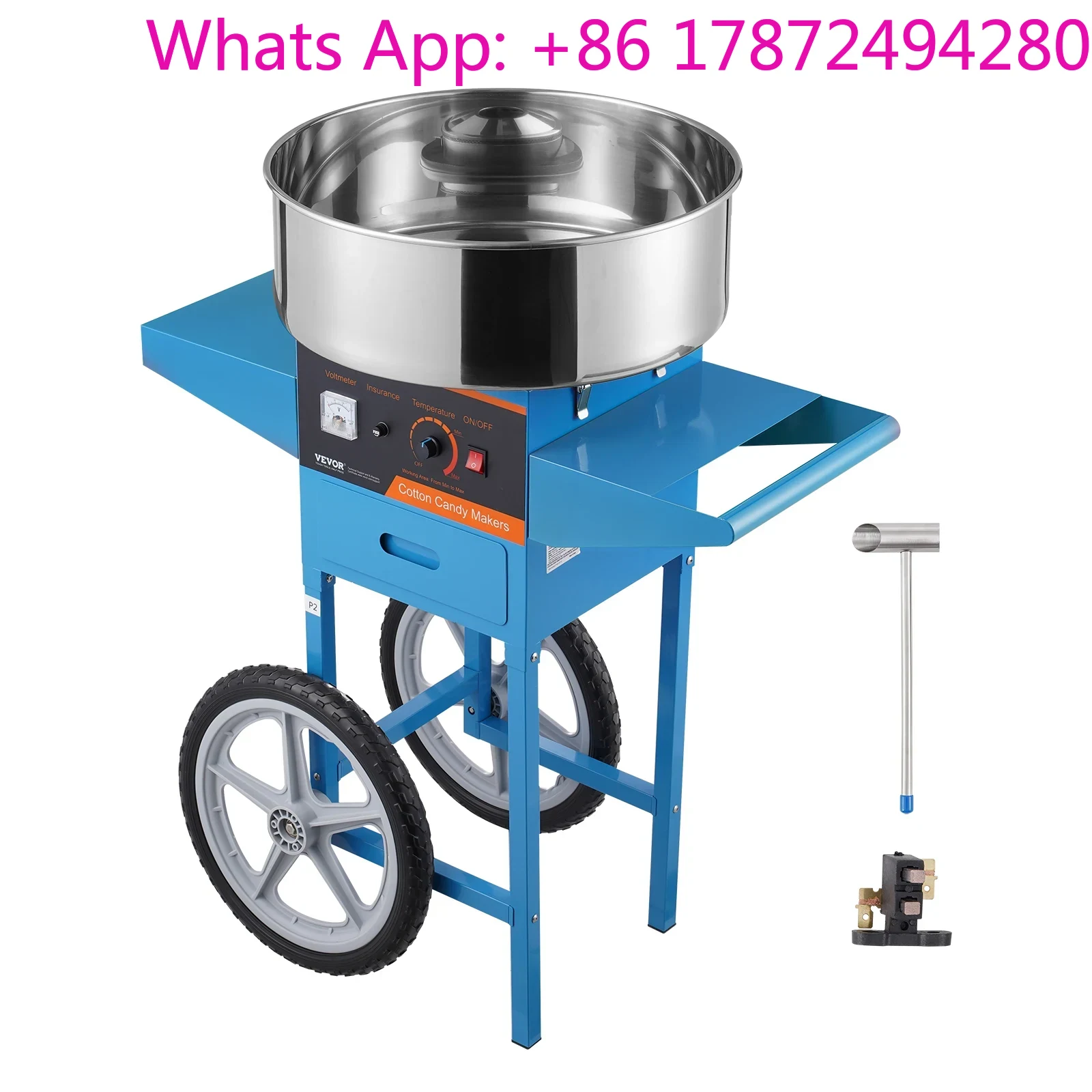Elektrische suikerspinmachine  - Commercial Cotton Candy Machine Cart recensie en prijs