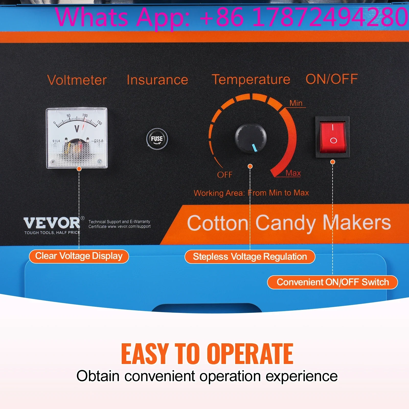 Elektrische suikerspinmachine  - Commercial Cotton Candy Machine Cart recensie en prijs