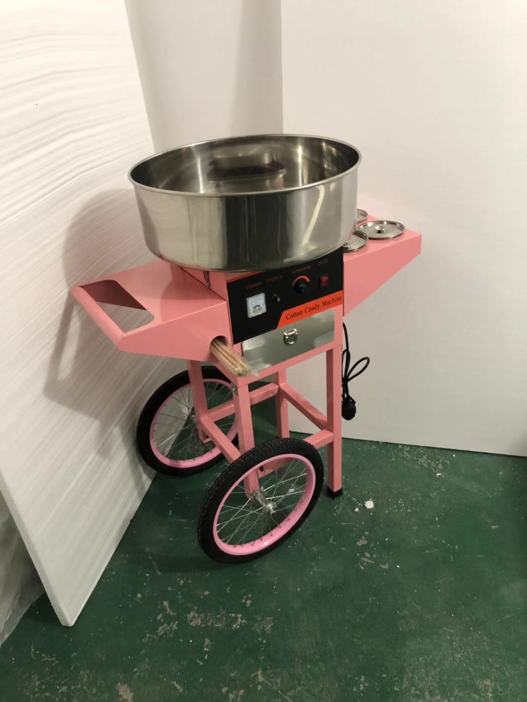 Nieuwe suikerspinmachine met k - Commercial Cotton Candy Machine Cart recensie en prijs