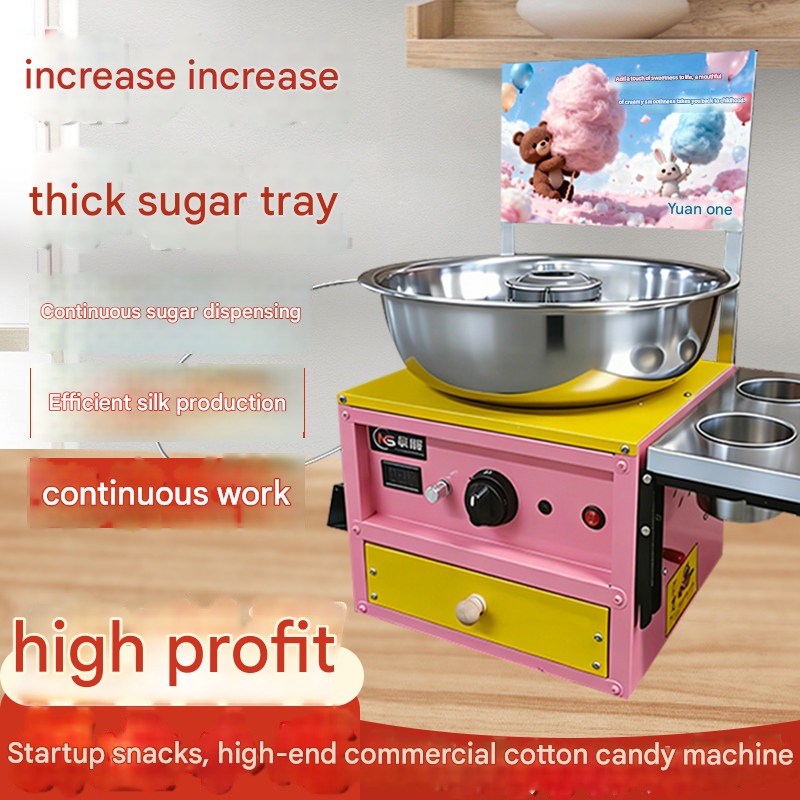 Hoge snelheid suikerspinmachin - Commercial Cotton Candy Machine Cart recensie en prijs