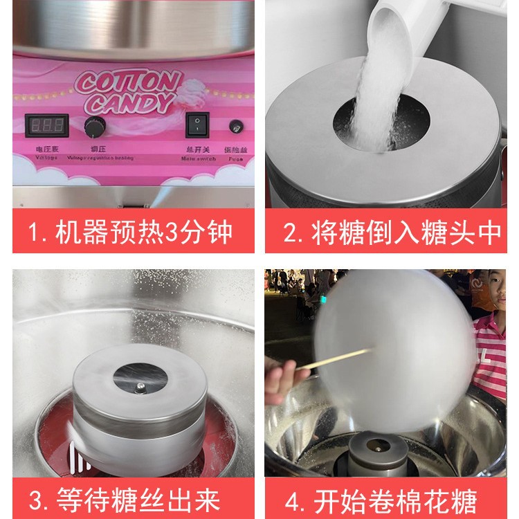 Suikerspinmachine, commerciële - Commercial Cotton Candy Machine Cart recensie en prijs