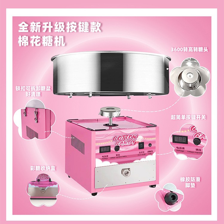 Suikerspinmachine, commerciële - Commercial Cotton Candy Machine Cart recensie en prijs