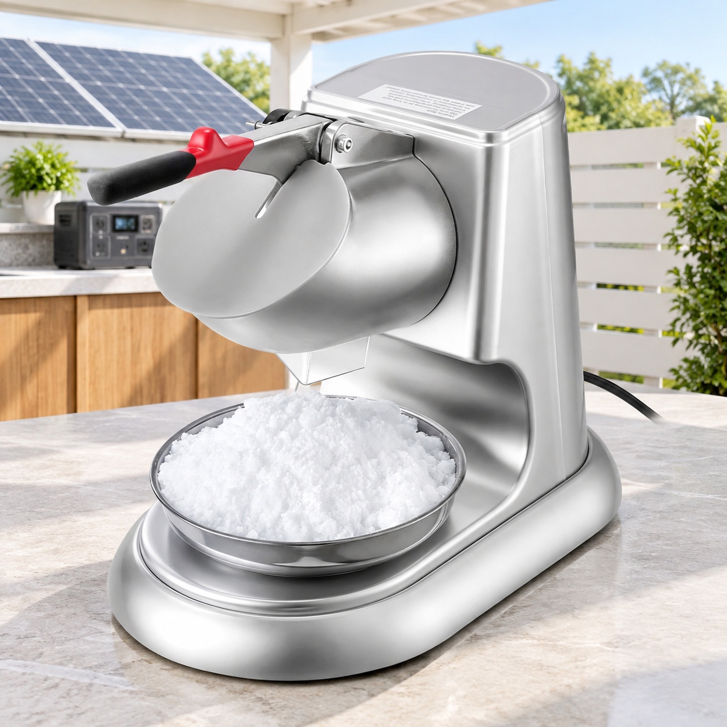 IJsmachine, 220 lbs per uur, e - Snow Cone Shaved Ice Machine recensie en prijs