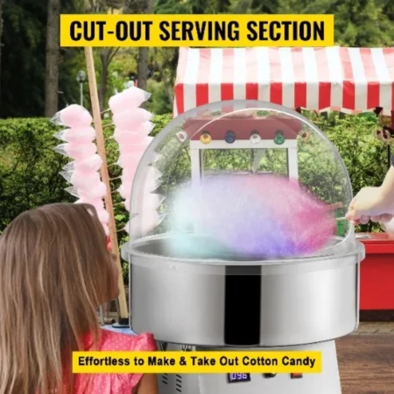 21 inch commerciële suikerspin - Cotton Candy Maker With Cover Shield recensie en prijs
