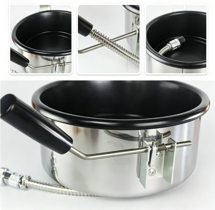 8oz Popcornketelpan met antiaa - Commercial Popcorn Maker 8Oz recensie en prijs
