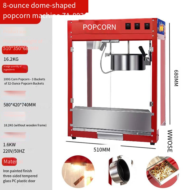 Professionele elektrische comm - Commercial Popcorn Maker 8Oz recensie en prijs
