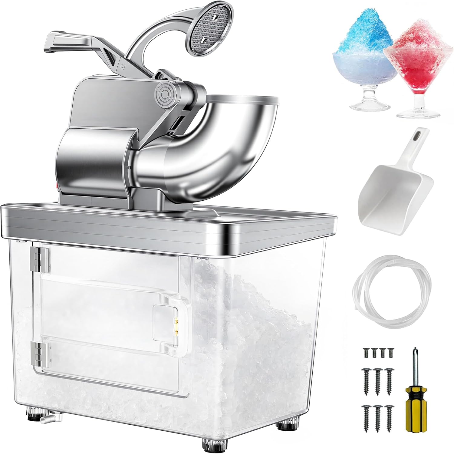 Sneeuwkegelmachine, grote comm - Snow Cone Shaved Ice Machine recensie en prijs