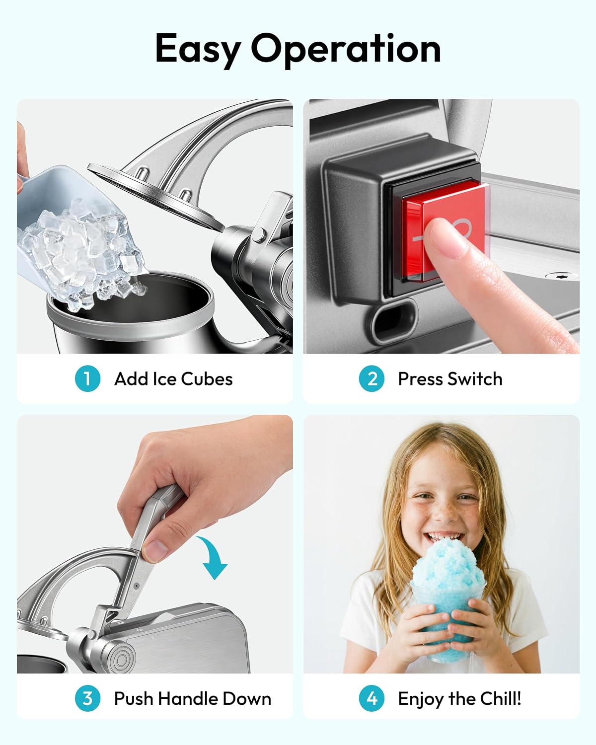 Sneeuwkegelmachine, grote comm - Snow Cone Shaved Ice Machine recensie en prijs