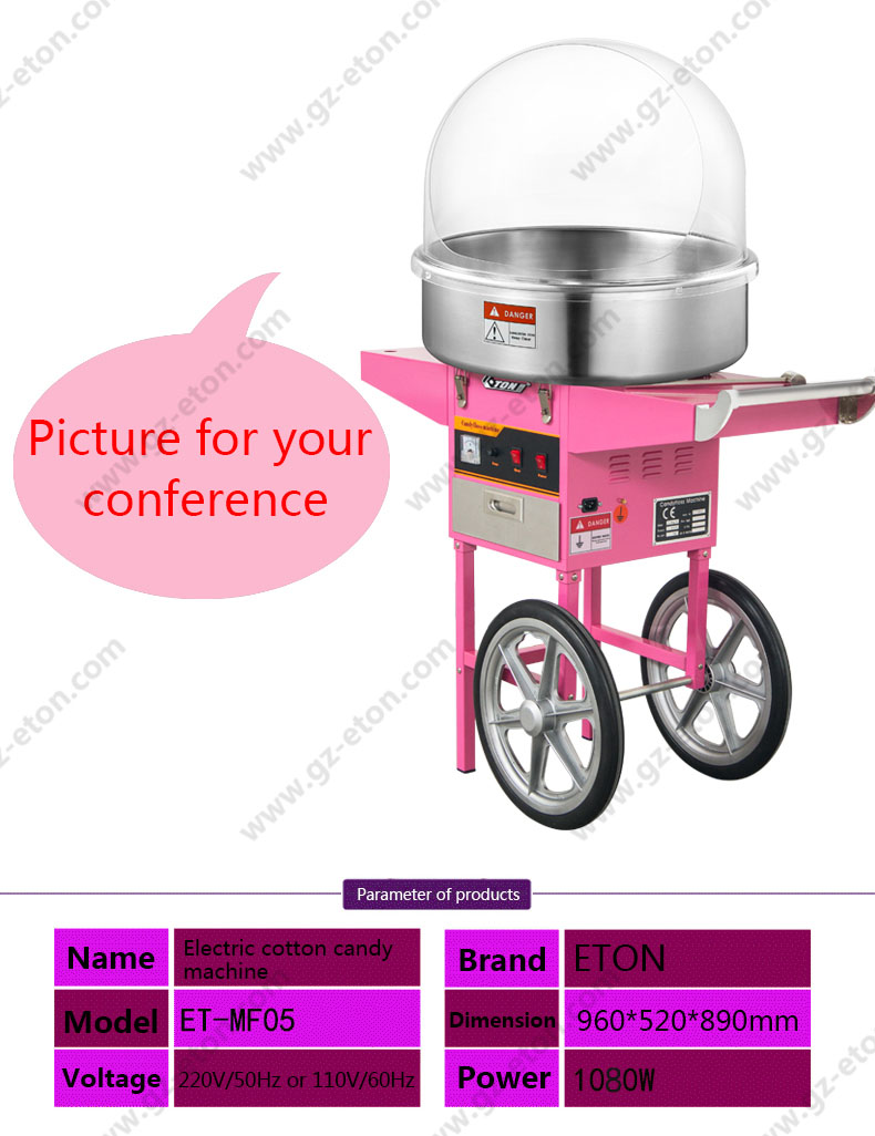 Standaard commerciële suikersp - Commercial Cotton Candy Machine Cart recensie en prijs