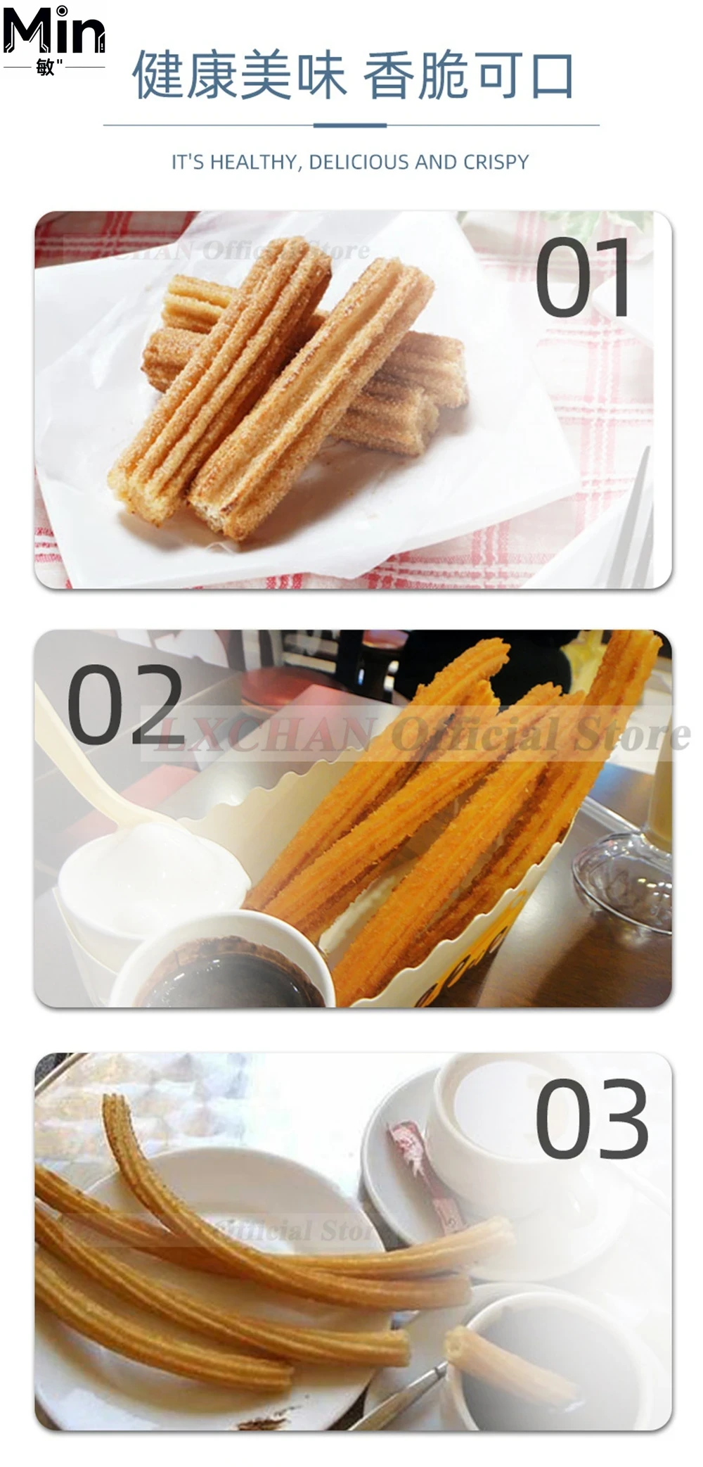 HomeWise 2L 3L Kleine Handmati - Churros Extruder Machine Manual recensie en prijs