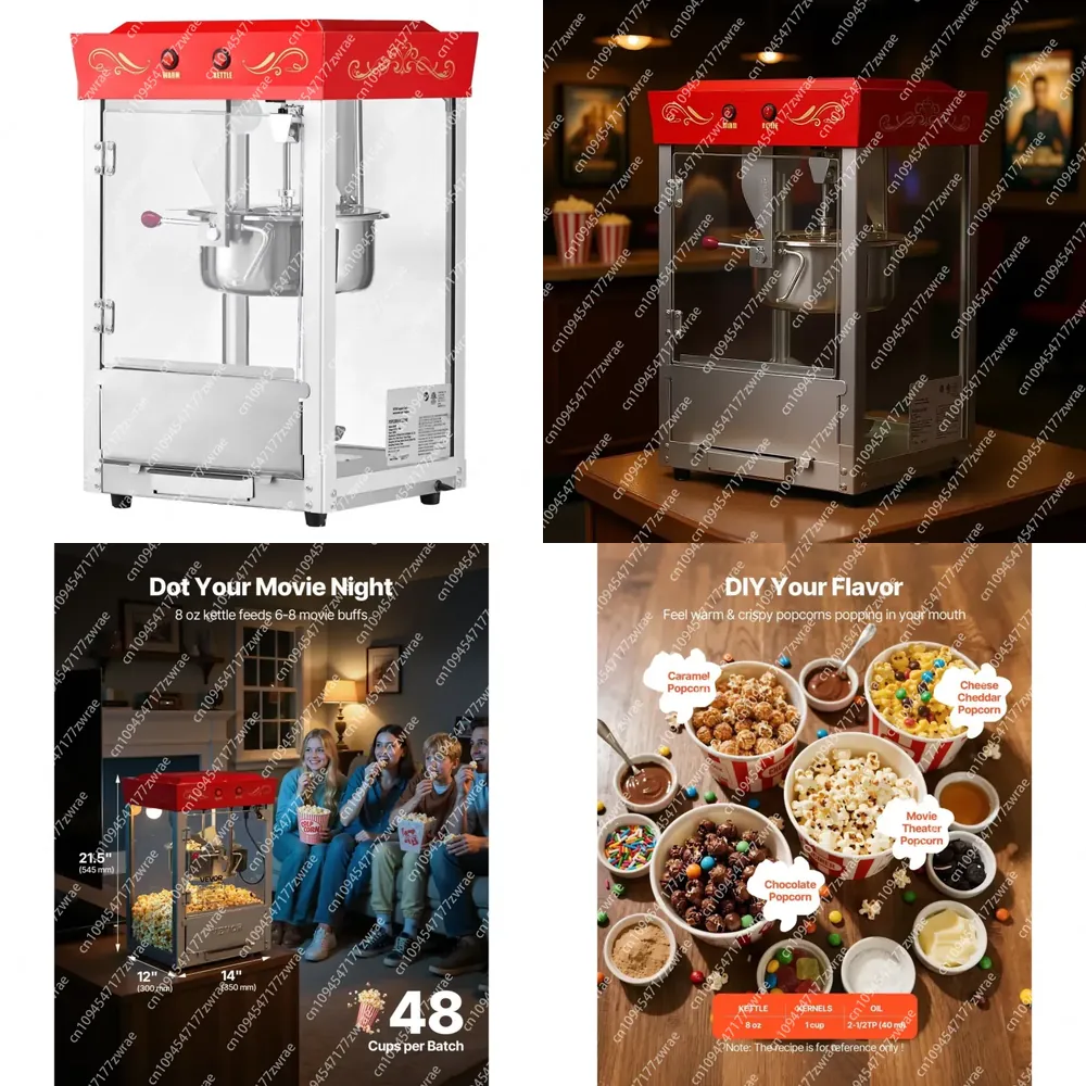 Commerciële 8 Oz roestvrijstal - Commercial Popcorn Maker 8Oz recensie en prijs