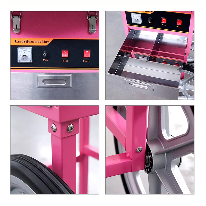Elektrische suikerspinmachine  - Commercial Cotton Candy Machine Cart recensie en prijs