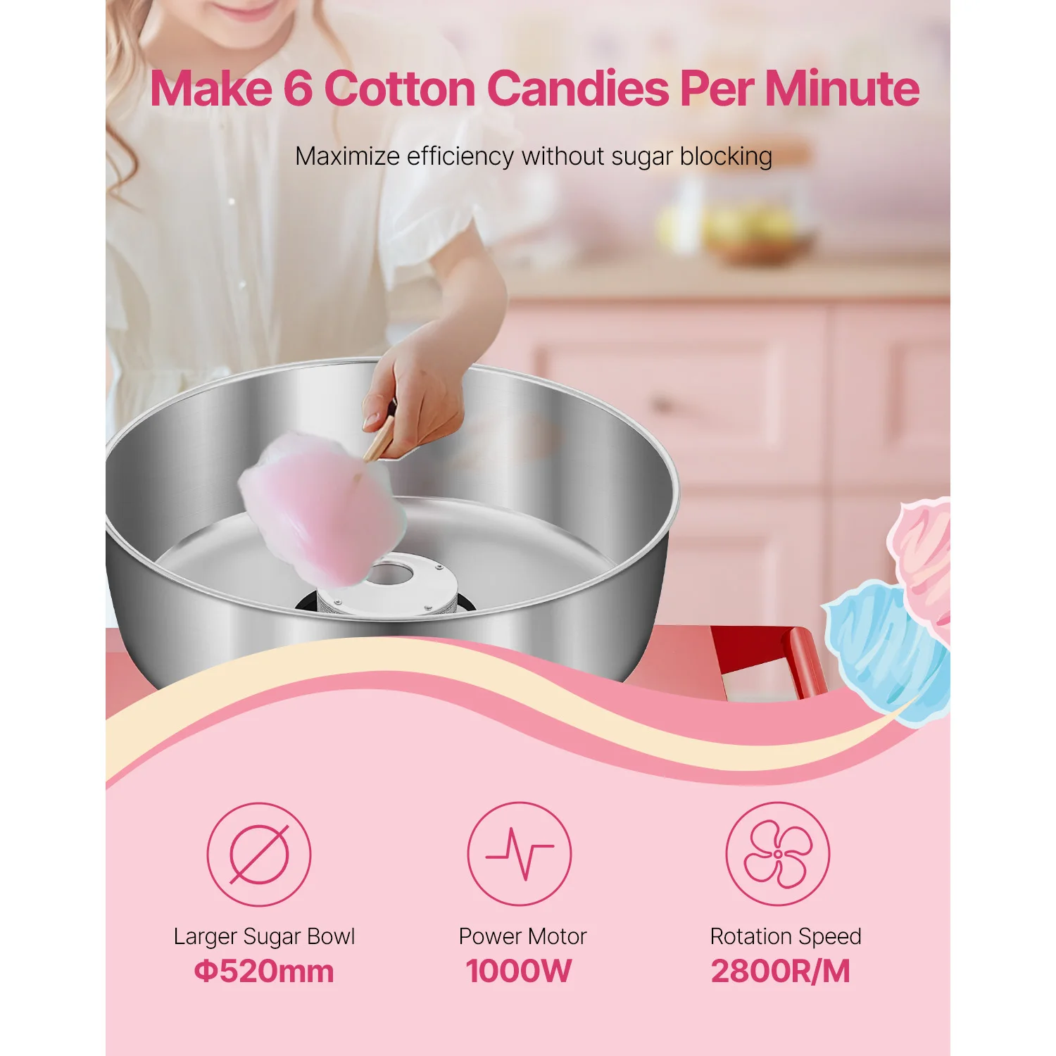 met kar Commerciële snoepfloss - Commercial Cotton Candy Machine Cart recensie en prijs